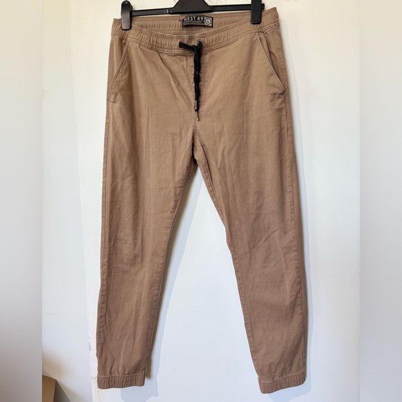 West 49 Khaki Jogger Pants - Size Large - Picture 1 of 5